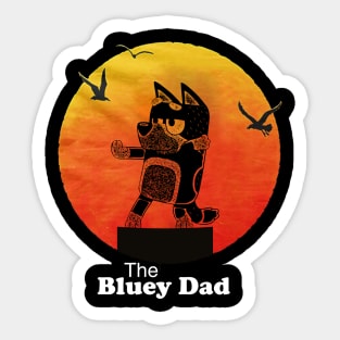 bluey dad Sticker